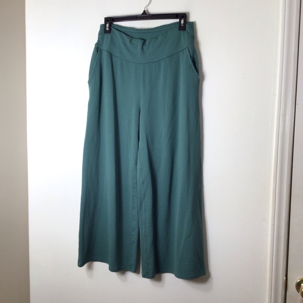 Toad&Co Teal Wide-Leg High-Waist Pants